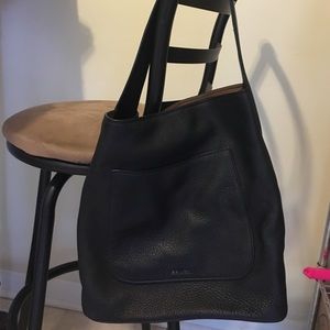 Prada black leather purse