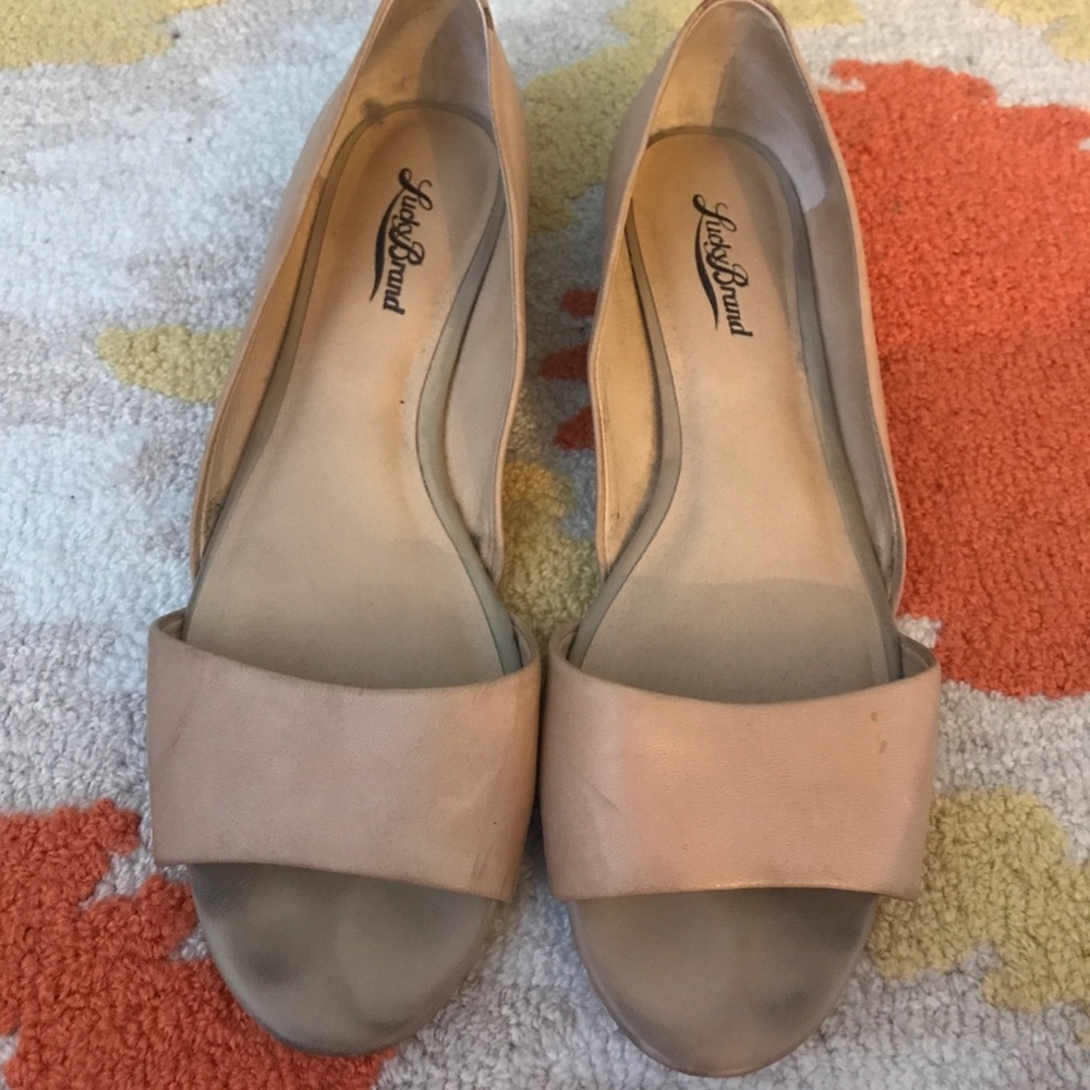 Nude Darnel Lucky Brand Flats Size 8