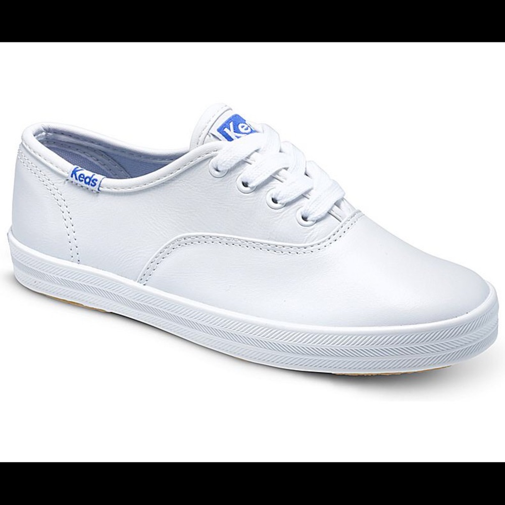 white leather keds