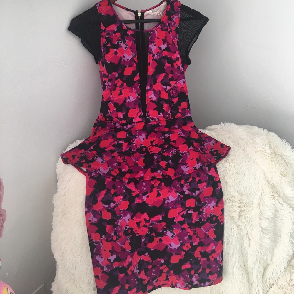 Sexy 2 piece peplum dress