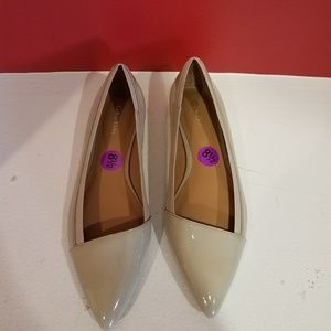 BRAND NEW - Calvin Klein Nude Patent Leather Flats