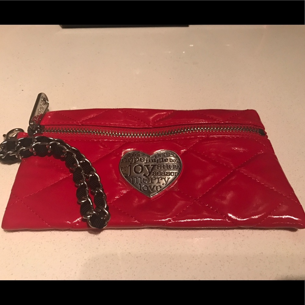 Hot Red Brighton Accessory Pouch/Wristlet