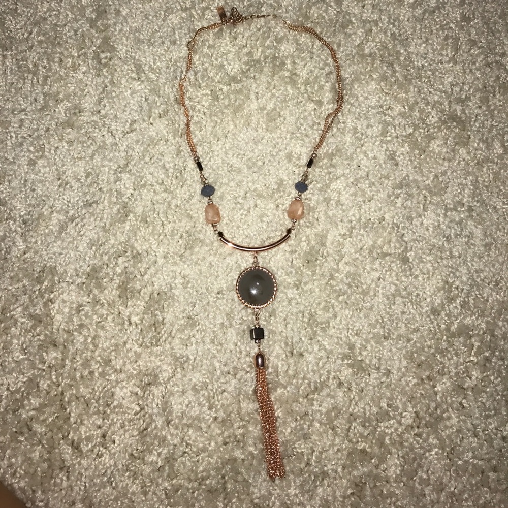 Boho chic necklace.