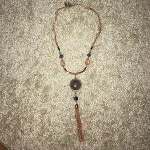 Boho chic necklace.