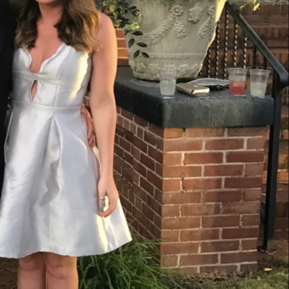 Silver cocktail dress
