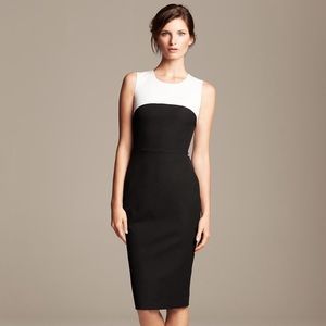 Roland Mouret x Banana Republic Black/White Sheath