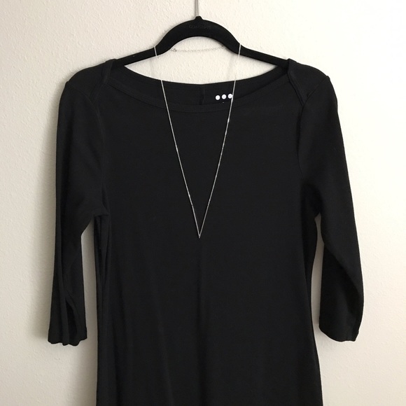 NEW Long Sterling Silver Deep V Necklace - Picture 2 of 8