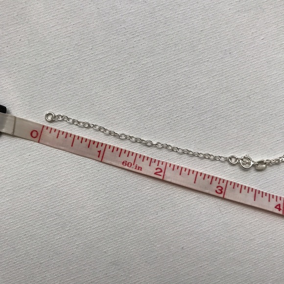 NEW Long Sterling Silver Deep V Necklace - Picture 8 of 8