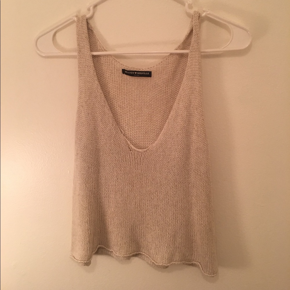 Women's Brandy Melville Knitted tank top.