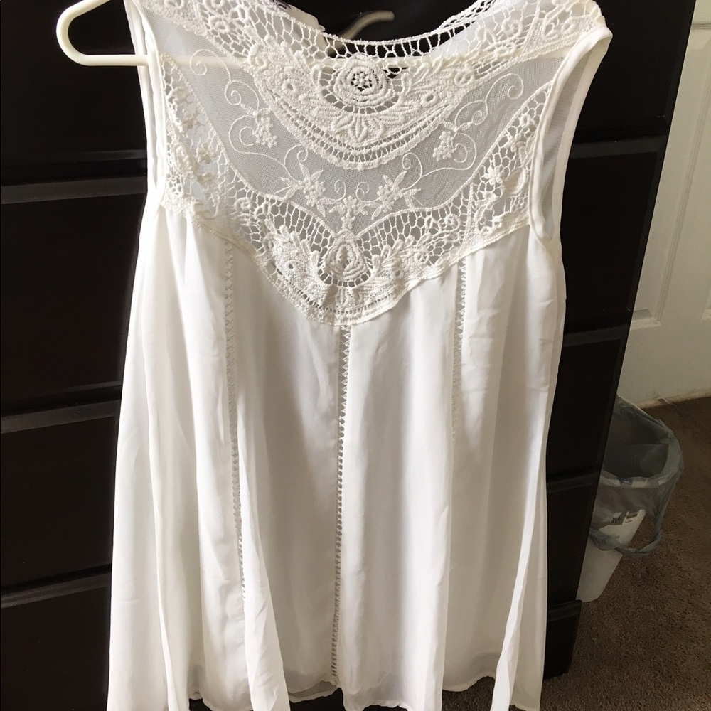 White XL short dress brand new