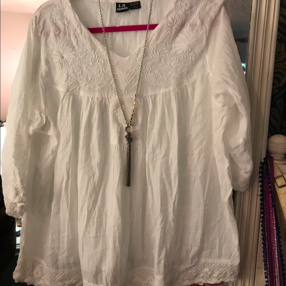 Boho style shirt.  100% cotton.