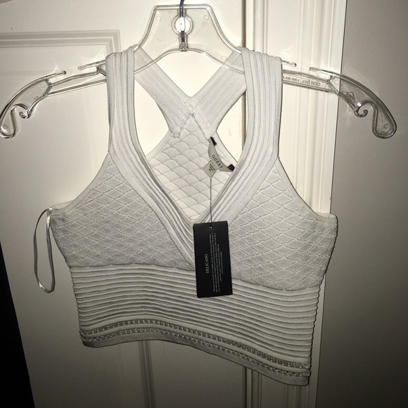 Guess Tops - white crop top *brand new!!! TAGS STILL ON!