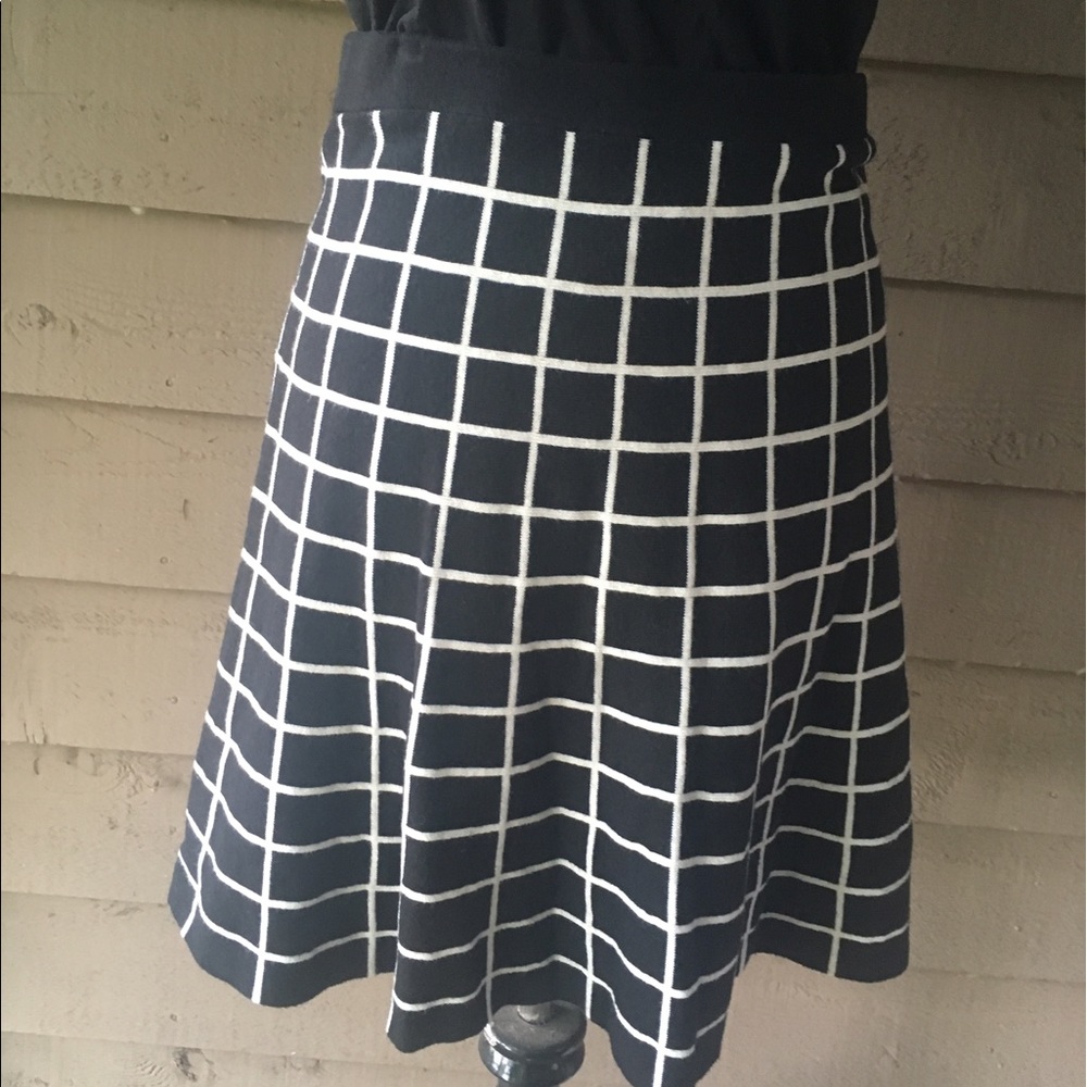 Ann Taylor Grid Print Skirt