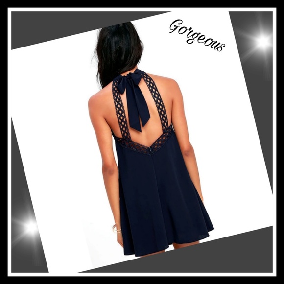 ๐HP ๐บ Gorgeous chiffon halter style dress๐บ๐ - Picture 4 of 6