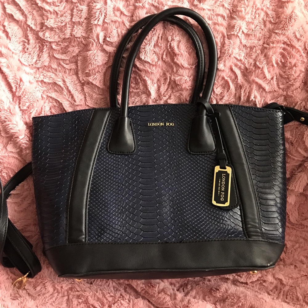 London Fog Snake skin satchel