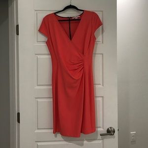 Orange cap-sleeved Kenneth Cole New York Dress