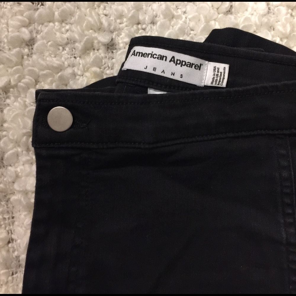 High waisted black jeans