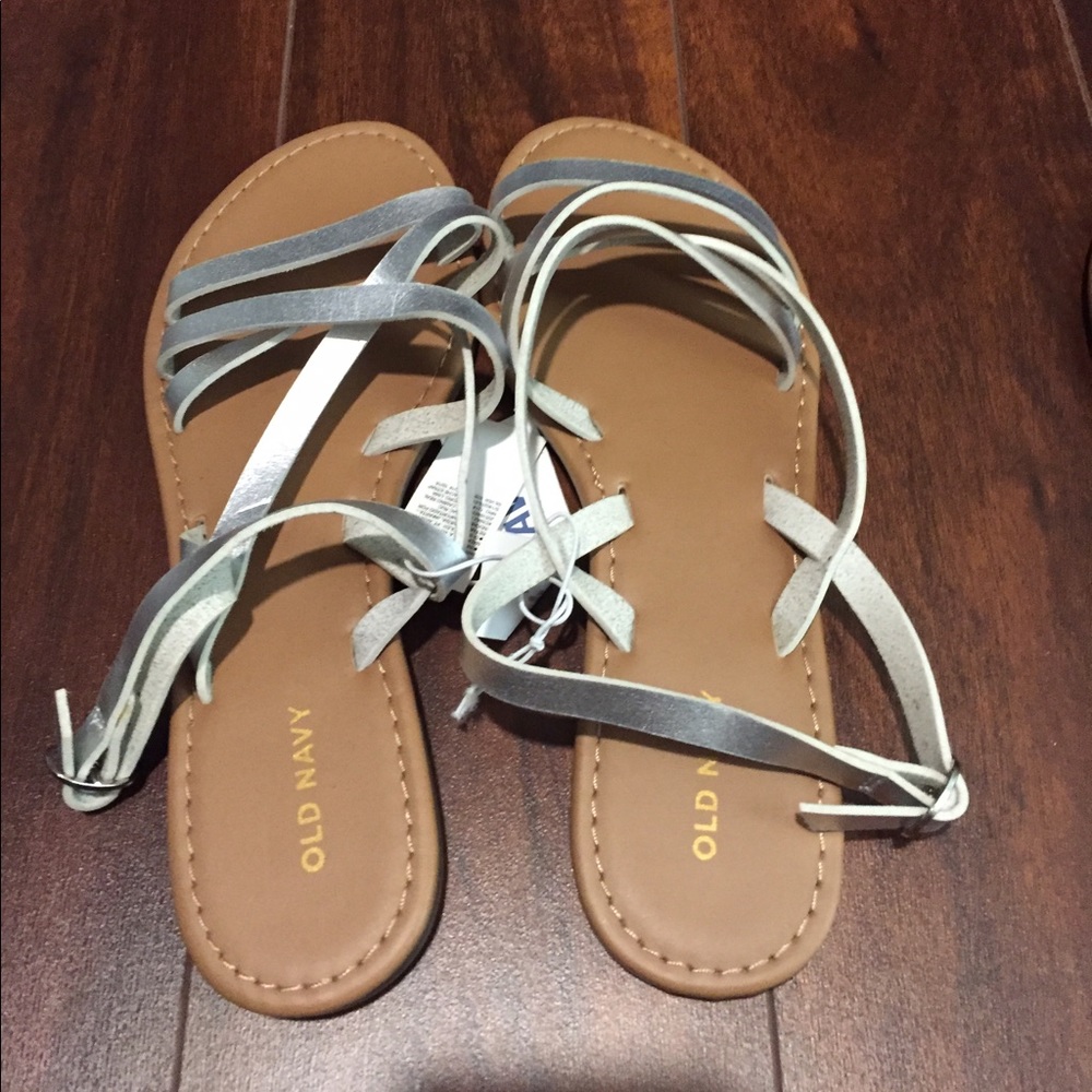 Old Navy Silver Sandals