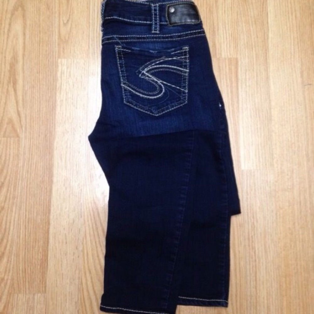 Silver Skinny Jeans