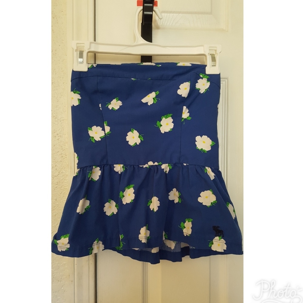 Abercrombie Strapless Floral Top