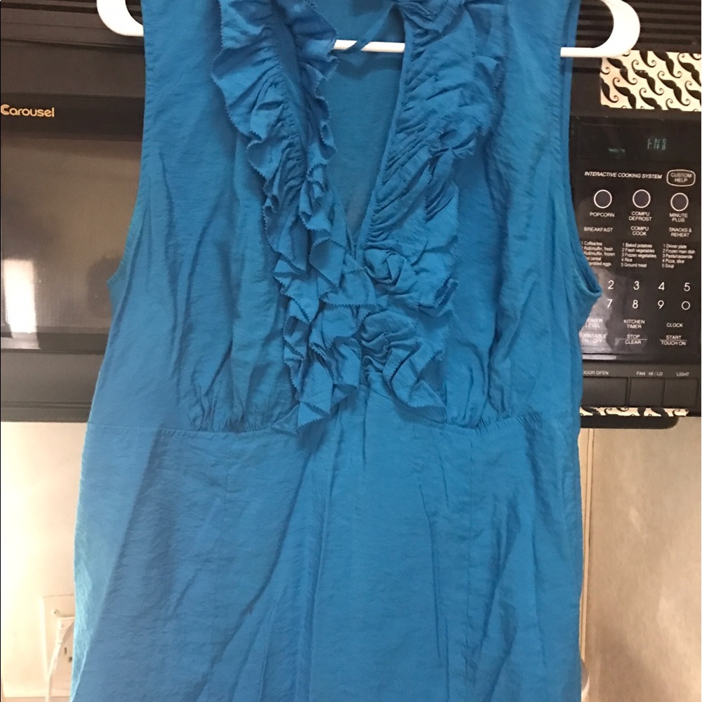 Lane Bryant Summer Top Sleeveless Blue