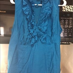 Lane Bryant Summer Top Sleeveless Blue
