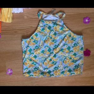 Floral crop top