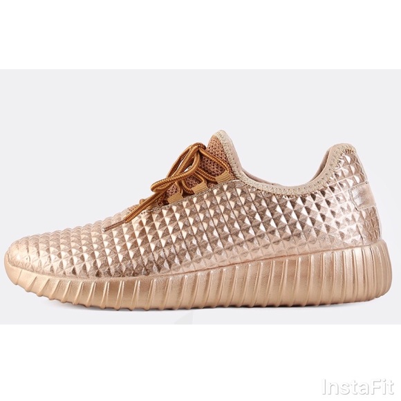 🎉RoseGold Sneakers 👟 - Picture 4 of 7