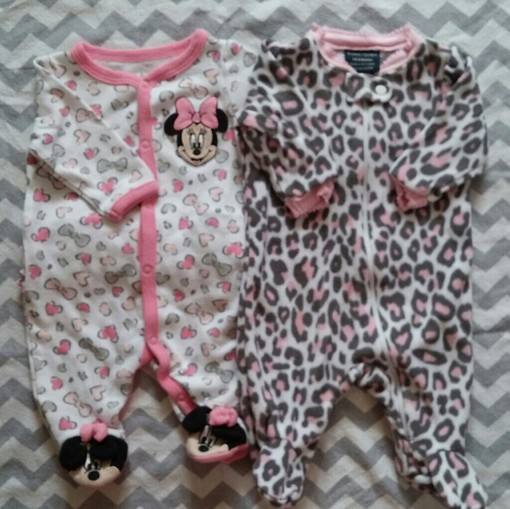 Bundle of Baby Girl Sleepers