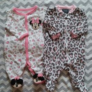 Bundle of Baby Girl Sleepers