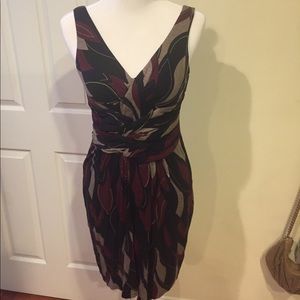 Purple printed jersey dress