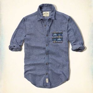 Hollister Men's Patterned Pocket Flannel Shirts