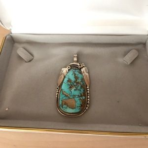Justin Mortis Navajo Artisan  silver and turquoise