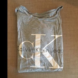 Women's Calvin Klein Short Sleeve Grey Tee