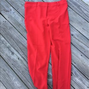 Red dress pants by Ann Taylor Signature
