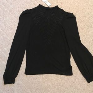 INA Sheer-sleeve Top