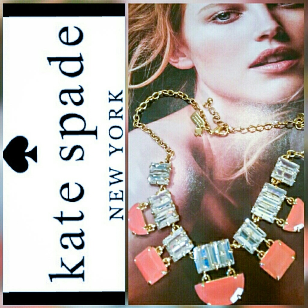 Kate Spade Coral Varadero Tile Necklace