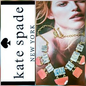 Kate Spade Coral Varadero Tile Necklace