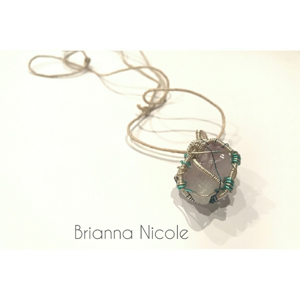 Amazing handwrapped purple stone