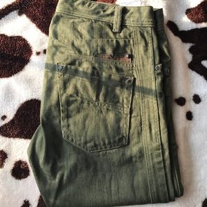 Olive green/Military Green Mens Jeans👖