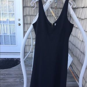 Loft black v neck dress