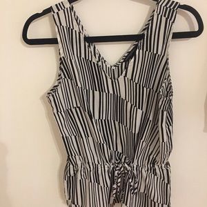 Black and White Banana Republic Top