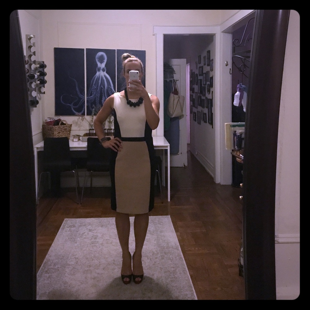 Color blocked boutique dress