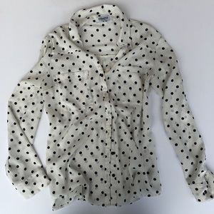 Portofino Polk Dot Button Down Shirt