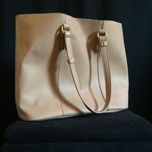 F21 Faux Leather Tote Bag