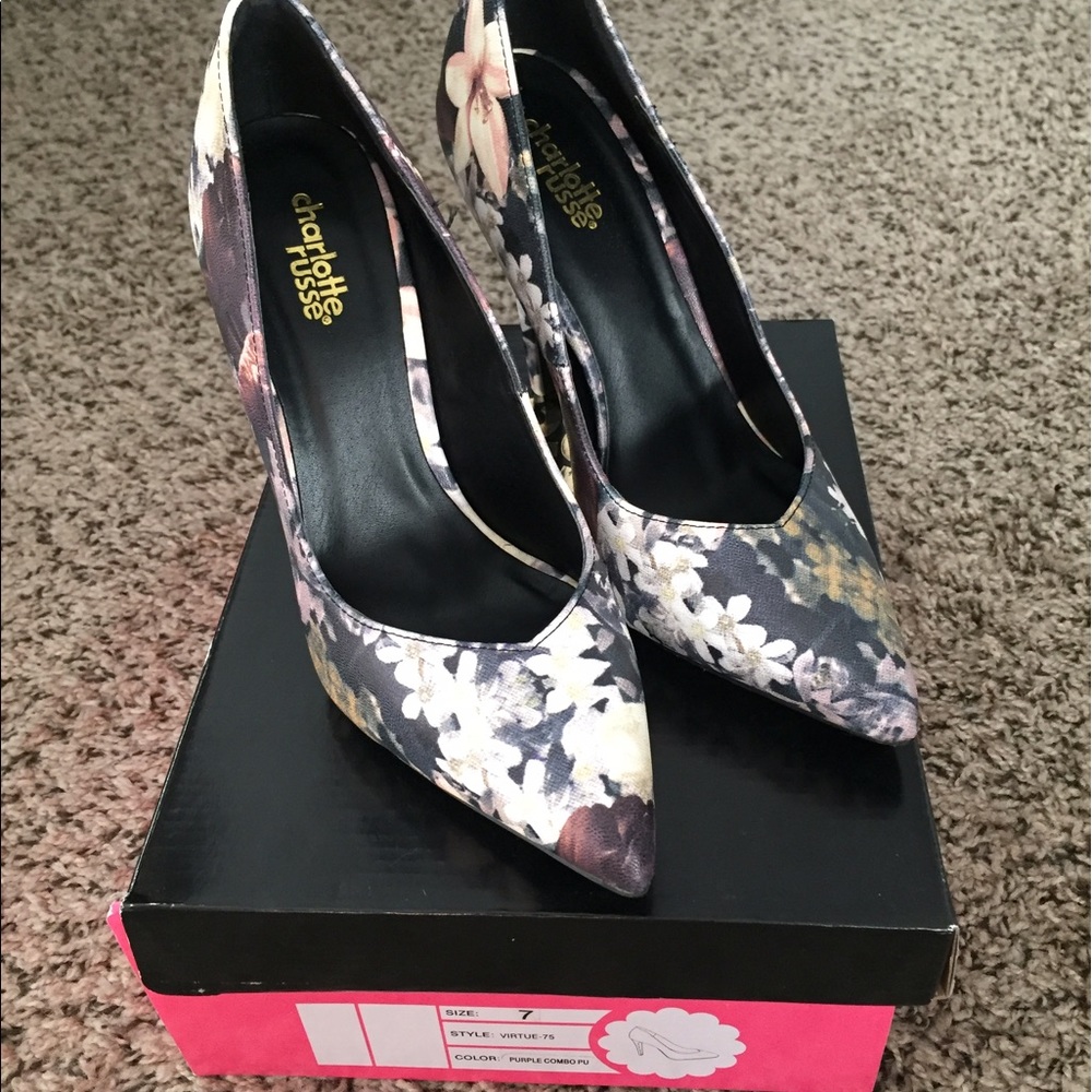 Floral Print Heel
