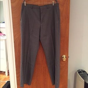 Men's Perry Ellis charcoal gray work trousers