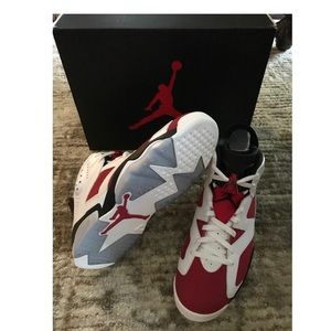 Air Jordan 6 Retro White/Carmine-Black
