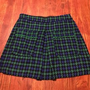 ZARA PLAID SKIRT💚💙