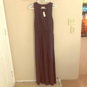 Anthropologie maxi dress, size Medium, Navy blue